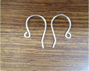 100 x 925 Sterling Silver Earring Hooks, 21g, Free Postage