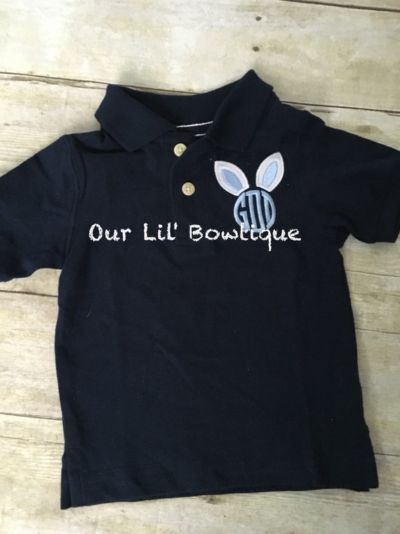 Easter Polo Bunny Polo Easter Bunny Polo Bunny Monogram