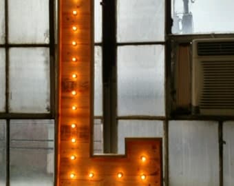 5 1/2' ft H Lighted Pallet Marquee Letters A-Z