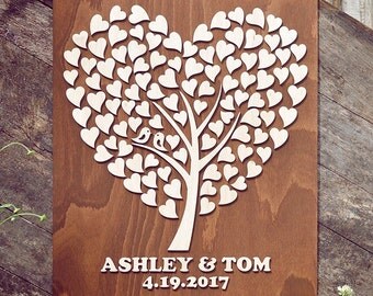 Wood Sign Guest Book Alternative 3D Wedding Wood Guest Book Rustic Wedding Guestbook Unique Custom Guest Book Rustic Wedding Guest Book