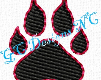 Small Cat Paw (Wildcat) Embroidery Design