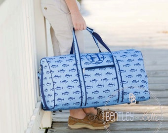 Monogrammed Kids Duffle Bag - Personalized Sleepover Bag - Personalized Duffle Bag