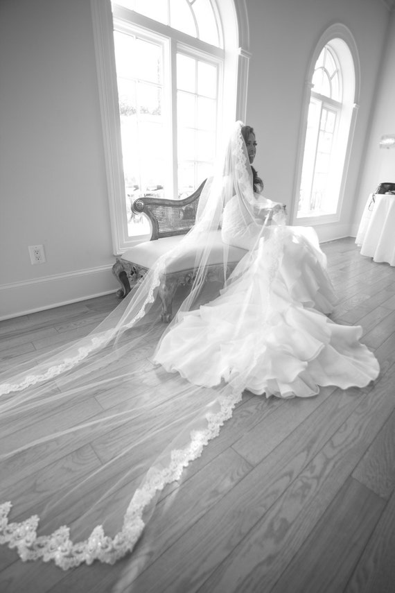 Cathedral Lace Wedding Veil