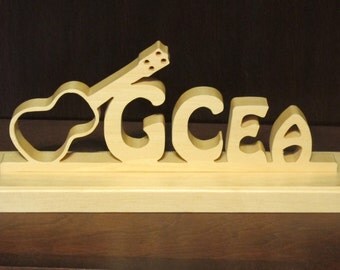 Ukulele Tuning Tabletop Wood Sign