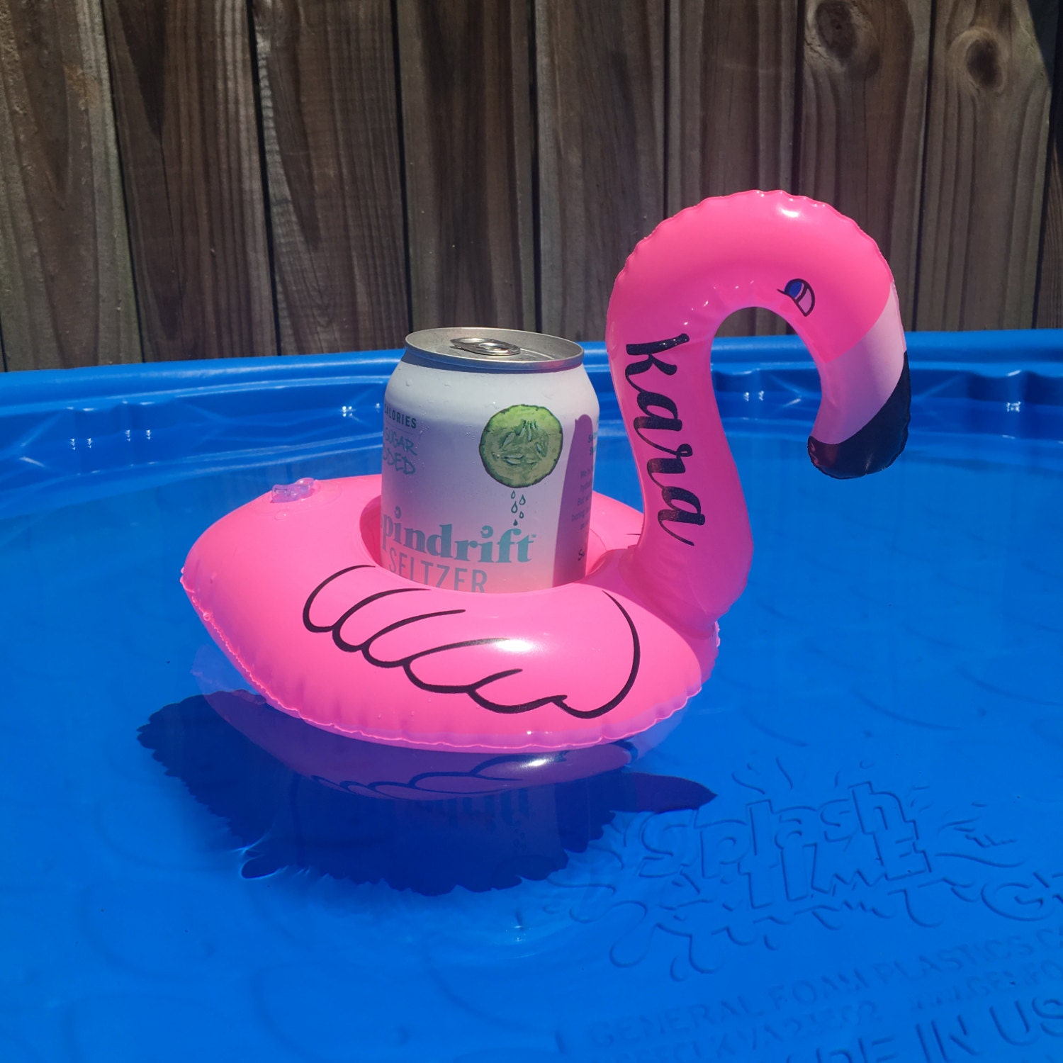 flamingo beer float