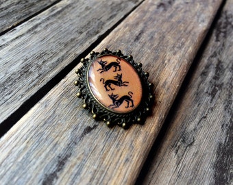 House Clegane Crest - House Clegane Pin - House Clegane Pin - House Clegane Jewelry - Game of Thrones Jewelry - The Hound - Sandor Clegane