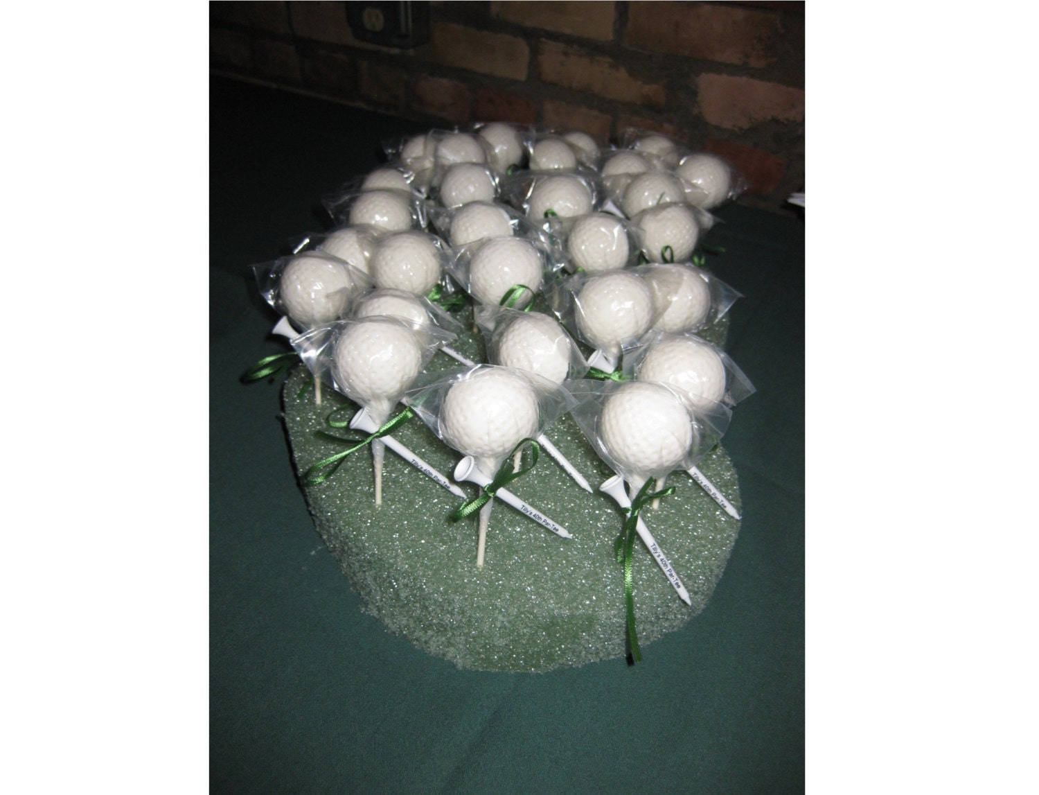 1 dz Hard Candy Golf Ball Shaped Lollipop Party Favors w/