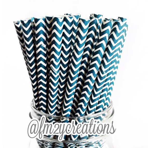 Navy Chevron Paper Straws25 Navy Paper Straws Navy