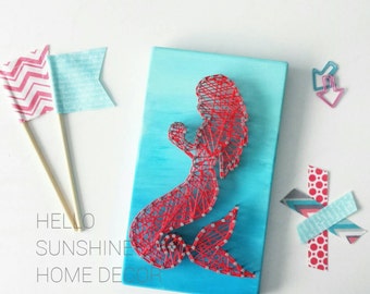 Mermaid String Art