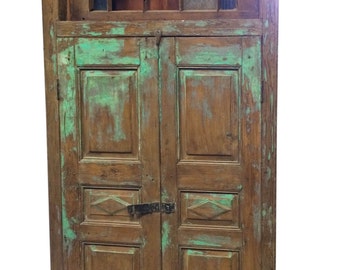 Antique Jaipur Door Vintage Rustic Terrace Window Architecturals Indian Style Decor