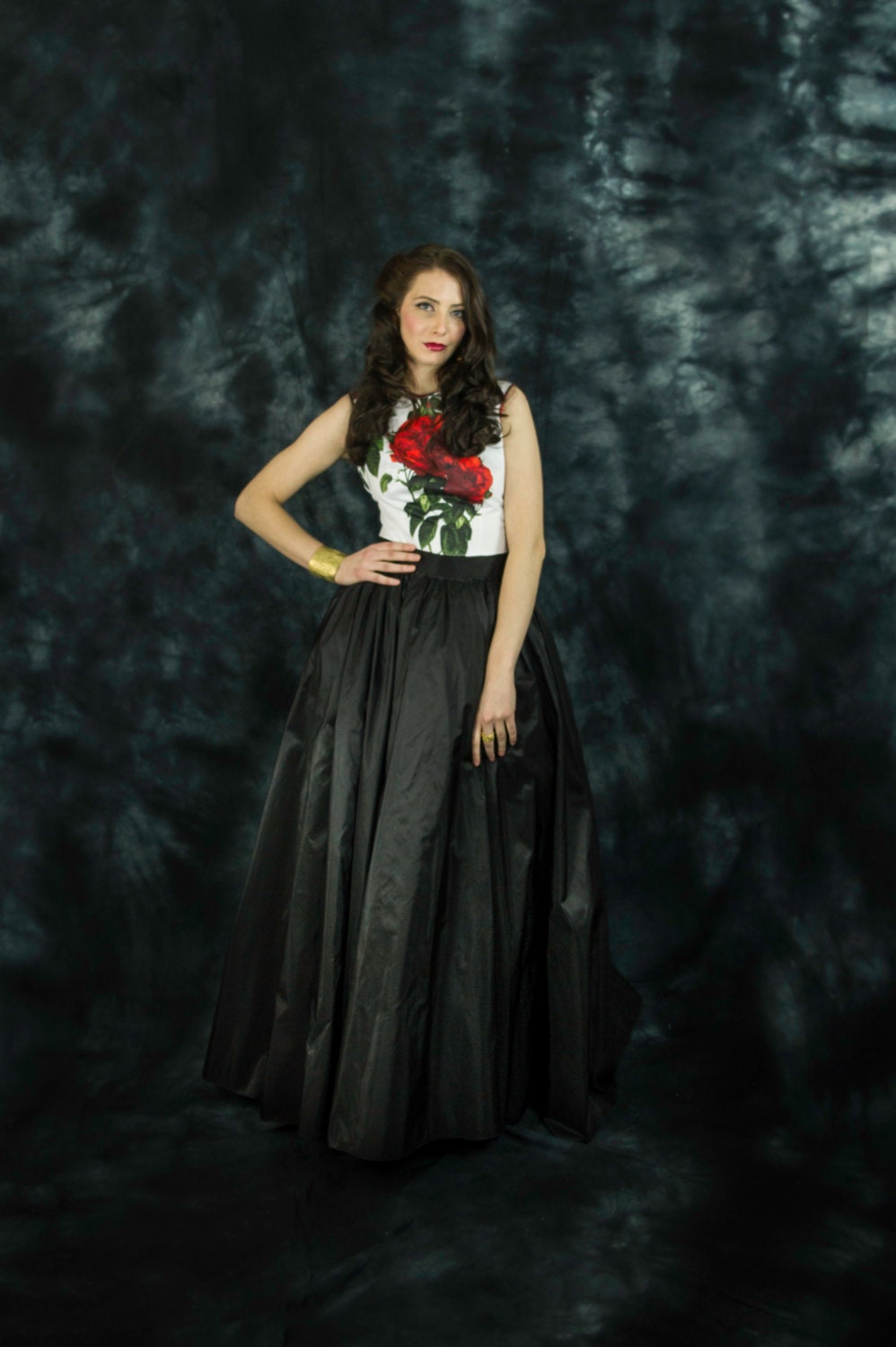 Long black dress full skirt Long black dress full skirt