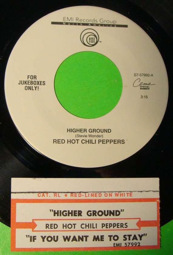 Red Hot Chili Peppers HIGHER GROUND Jukebox by RareMusicAndMore