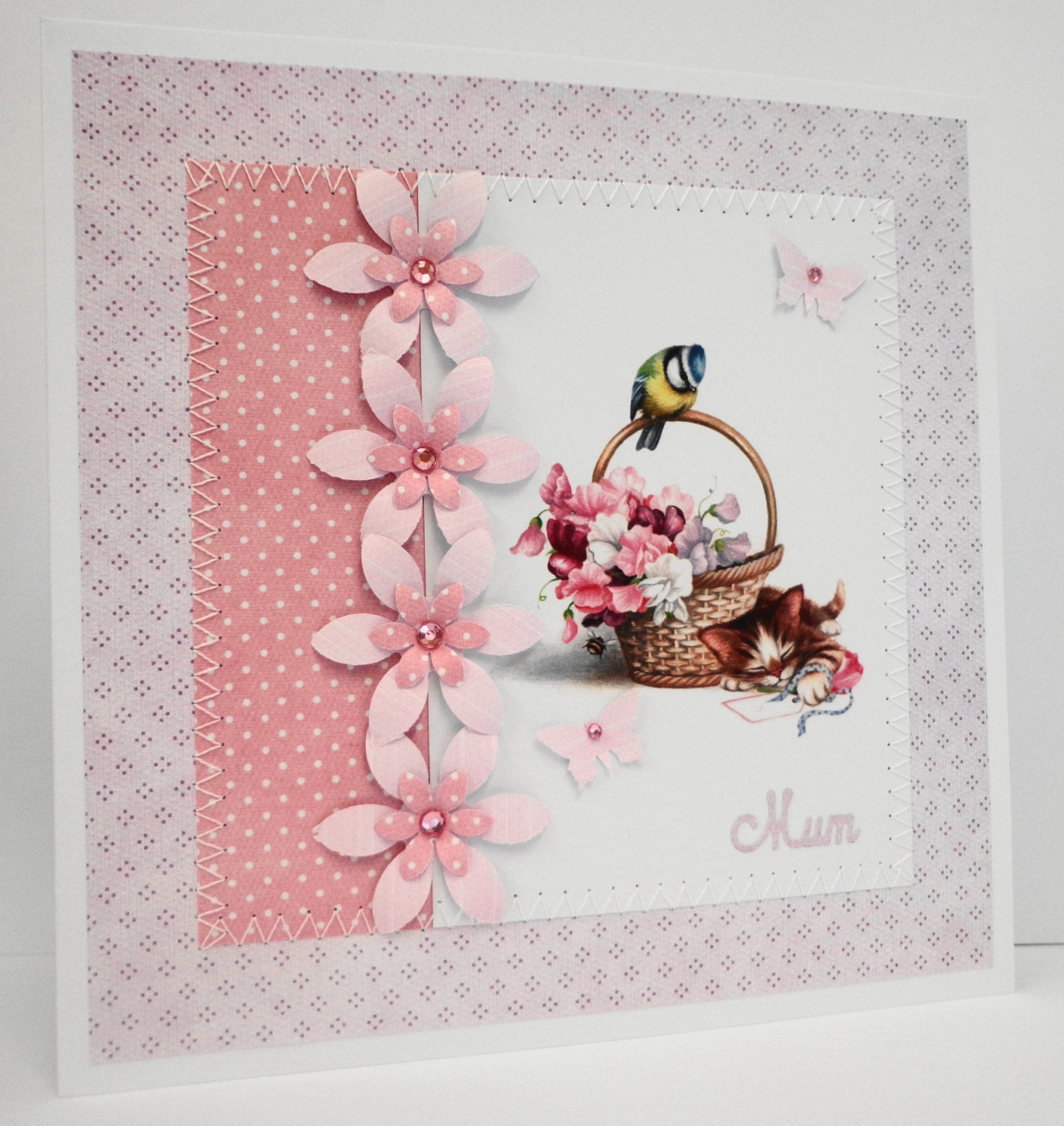 Handmade Mum Card Ideal for Mother's Day or Birthdays