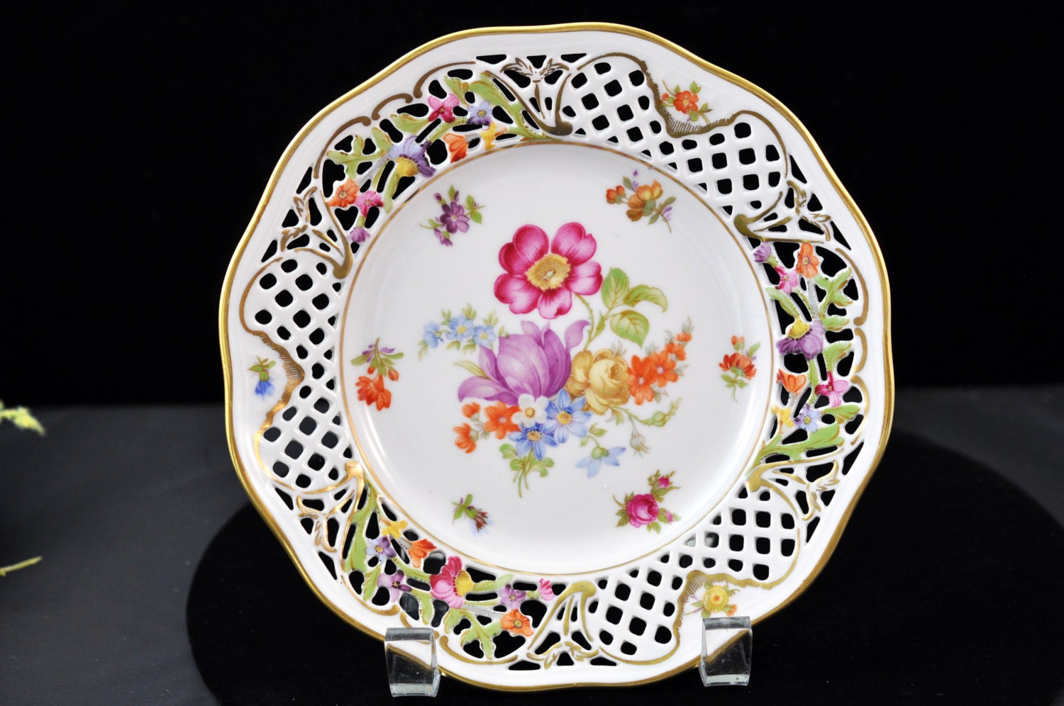 Fabulous Dresden Salad Plate Schumann China Made in Germany