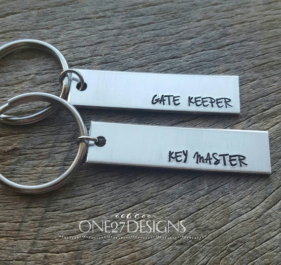 Customizable Ghostbusters Gate Keeper Key Master Hand Stamped