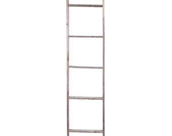5 Foot Rustic Reclaimed Barn Wood Decorative Ladder