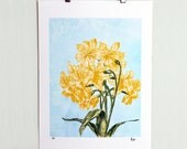 The Spring Herald A4 print, Limited Edition Art Print, Illustration, Flower Illustration The Spring Herald A4 print, Limited Edition Art Print, Illustration, Flower Illustration