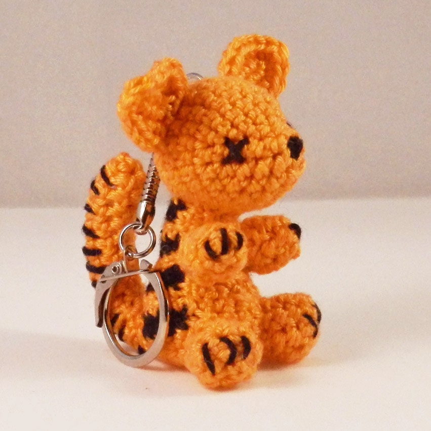 stuffed tiger keychain