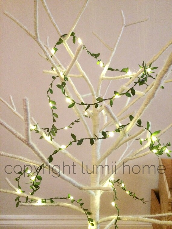 Long length 4m leaf garland LED fairy string lights by Lumiihome