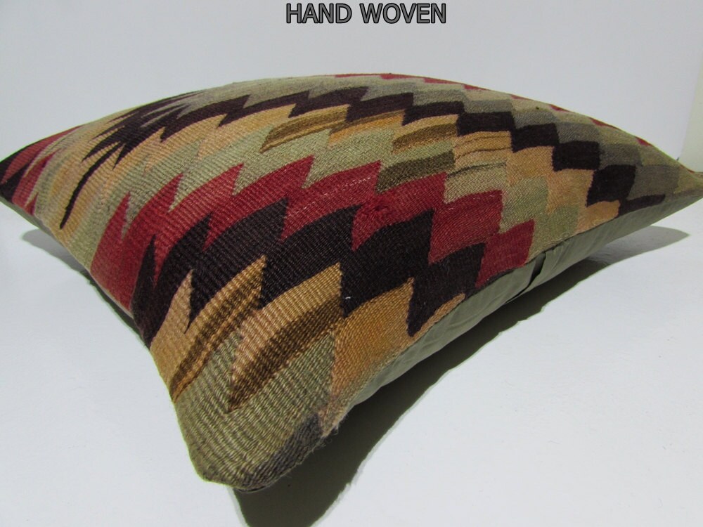 kilim pillow 24x24 large couch pillow big by DECOLICKILIMPILLOWS