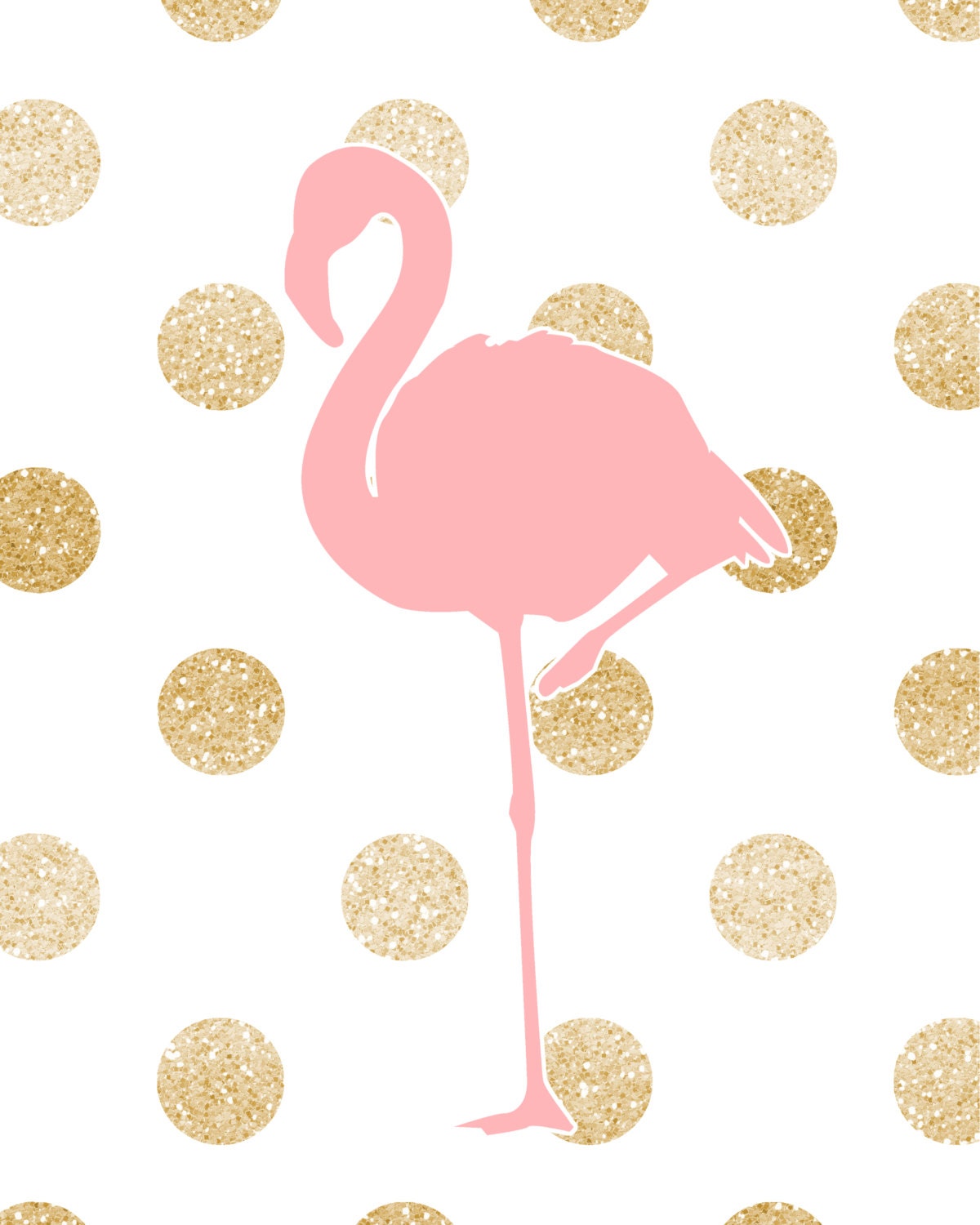 Pink flamingo nursery Pink and gold nursery Nursery Quad