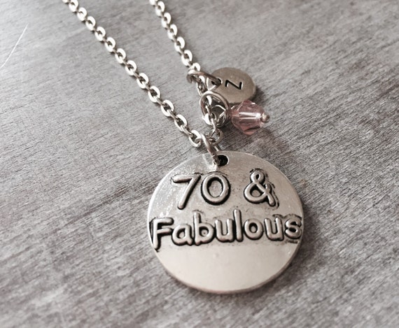 70 And Fabulous 70th Birthday Birthday Charm Silver By SAjolie