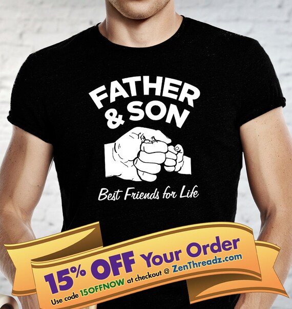 father son fist bump shirt