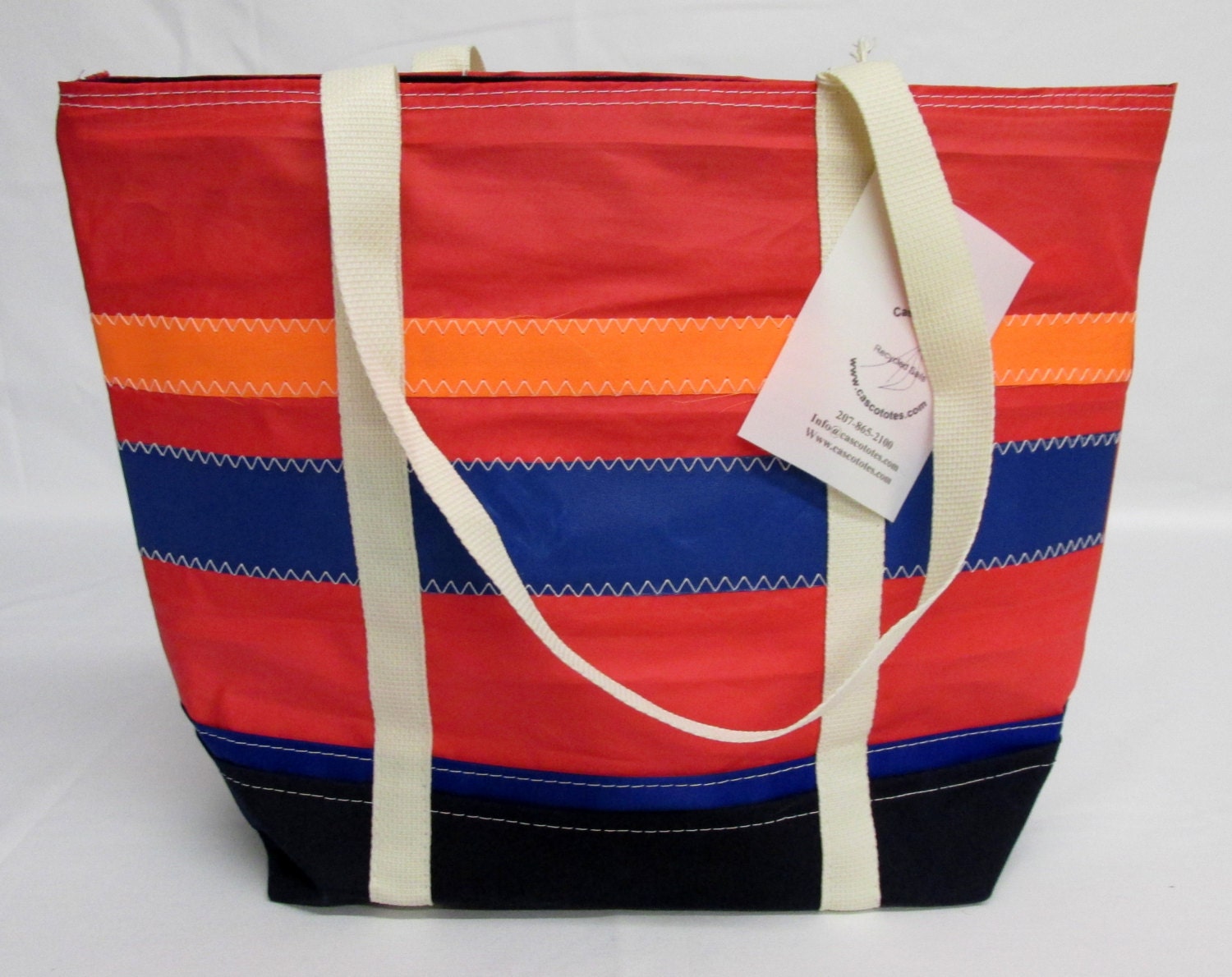 Recycled sail bag sailcloth recycled sails tote bag by CascoTotes