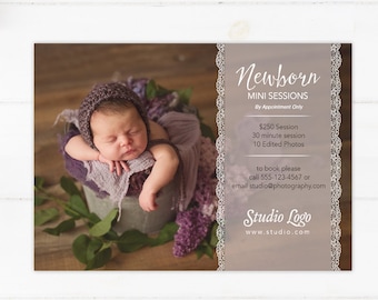 DIY - Newborn Mini Session Template - Instant Download 005