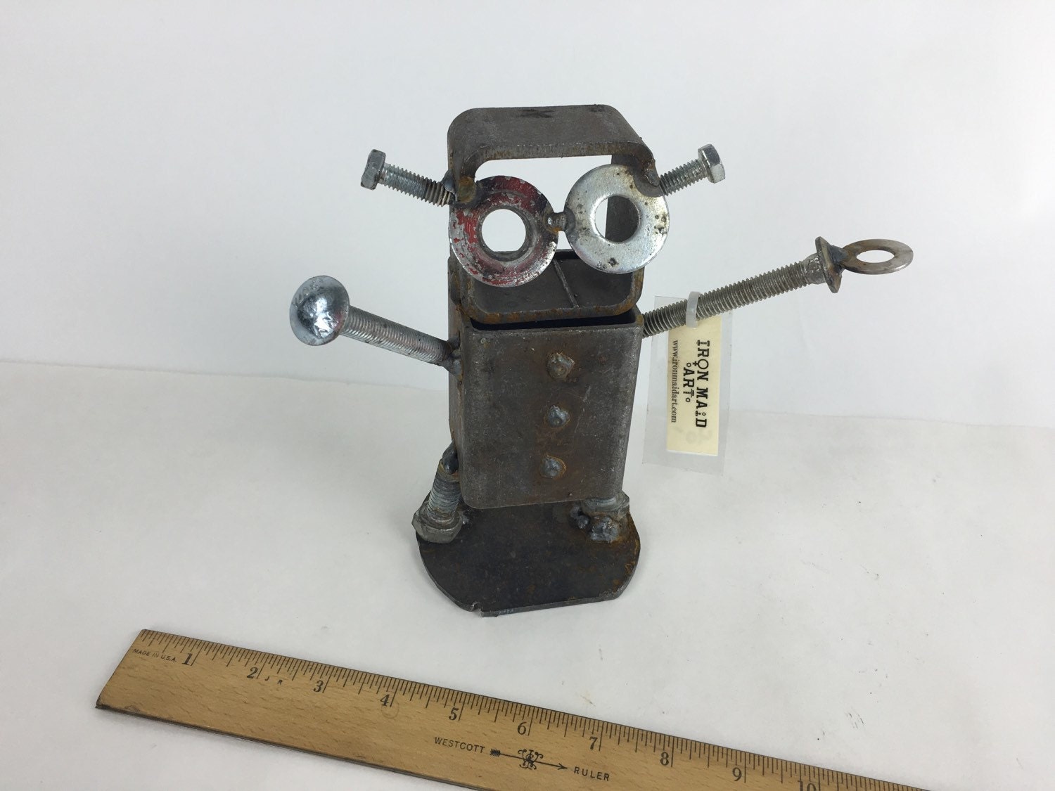 Robot Scrap Metal Sculpture