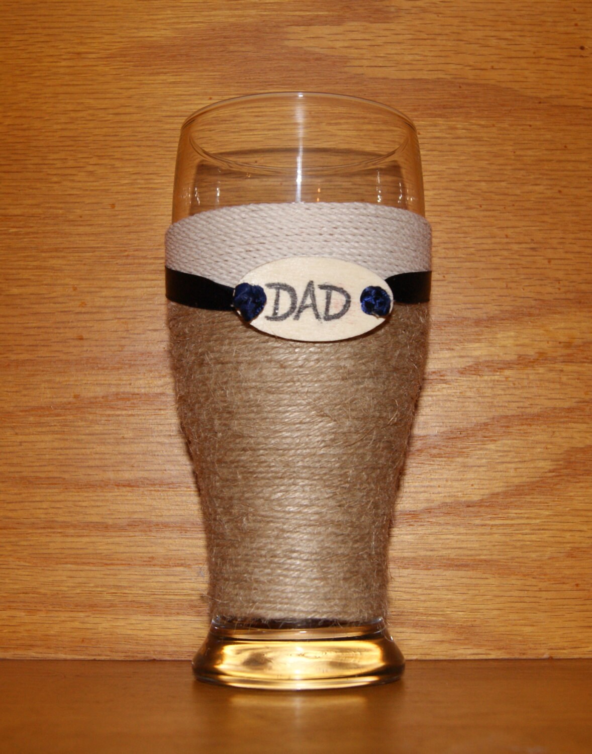 Personalized Fathers Day Gift / Beer Glass / OOAK Fathers Day