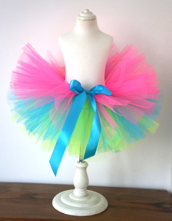 Girls Neon Tutu Kids Tutu Rainbow Tutu Bright Tutu