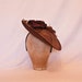 Coffee coloured saucer side hat
