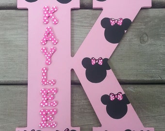 minnie mouse letters etsy