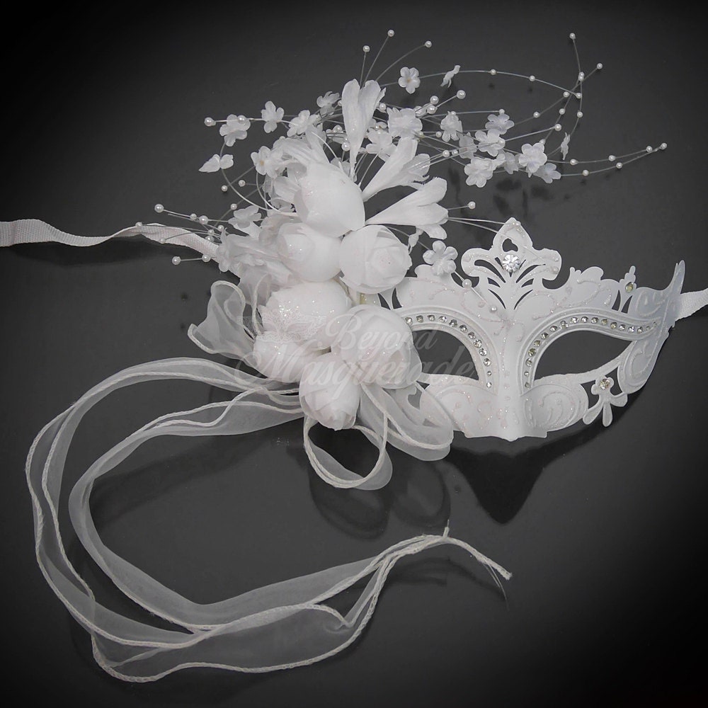 Masquerade Mask White Masquerade Ball Masks Wedding   Il Fullxfull.1016942877 Nkrt 