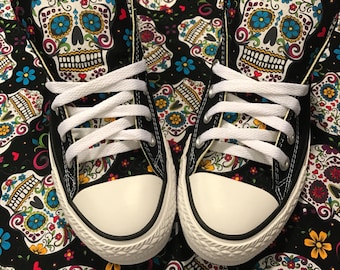 Sugarskull Converse Chuck Taylor Shoes