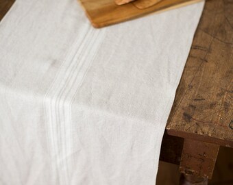 Runner Stonewashed Natural with White Stripes