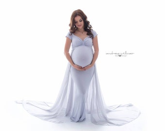 Alant Dress + Off Shoulder + Short Sleeves + Sweetheart Top l Maternity Gown l Maternity Dress l Photograhy l Photoshoot l Maternity Shoot