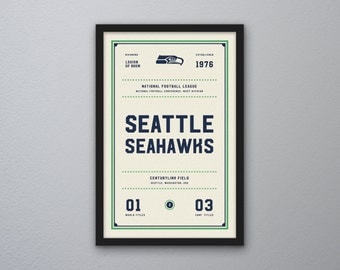 Seattle Seahawks "Day & Night" Print
