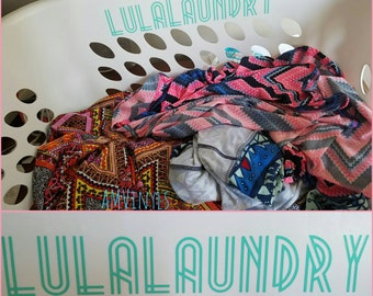 SALE* Lula vinyl laundry basket sticker LLR Roe