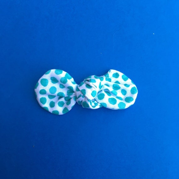 Aqua Dot Baby Hair Bow Headband : Baby Hair Clip Bow, Simple Bow on Nylon Elastic Infant and Toddlers Girls Headband