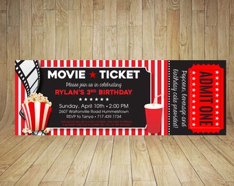 Movie Ticket Invitations 4