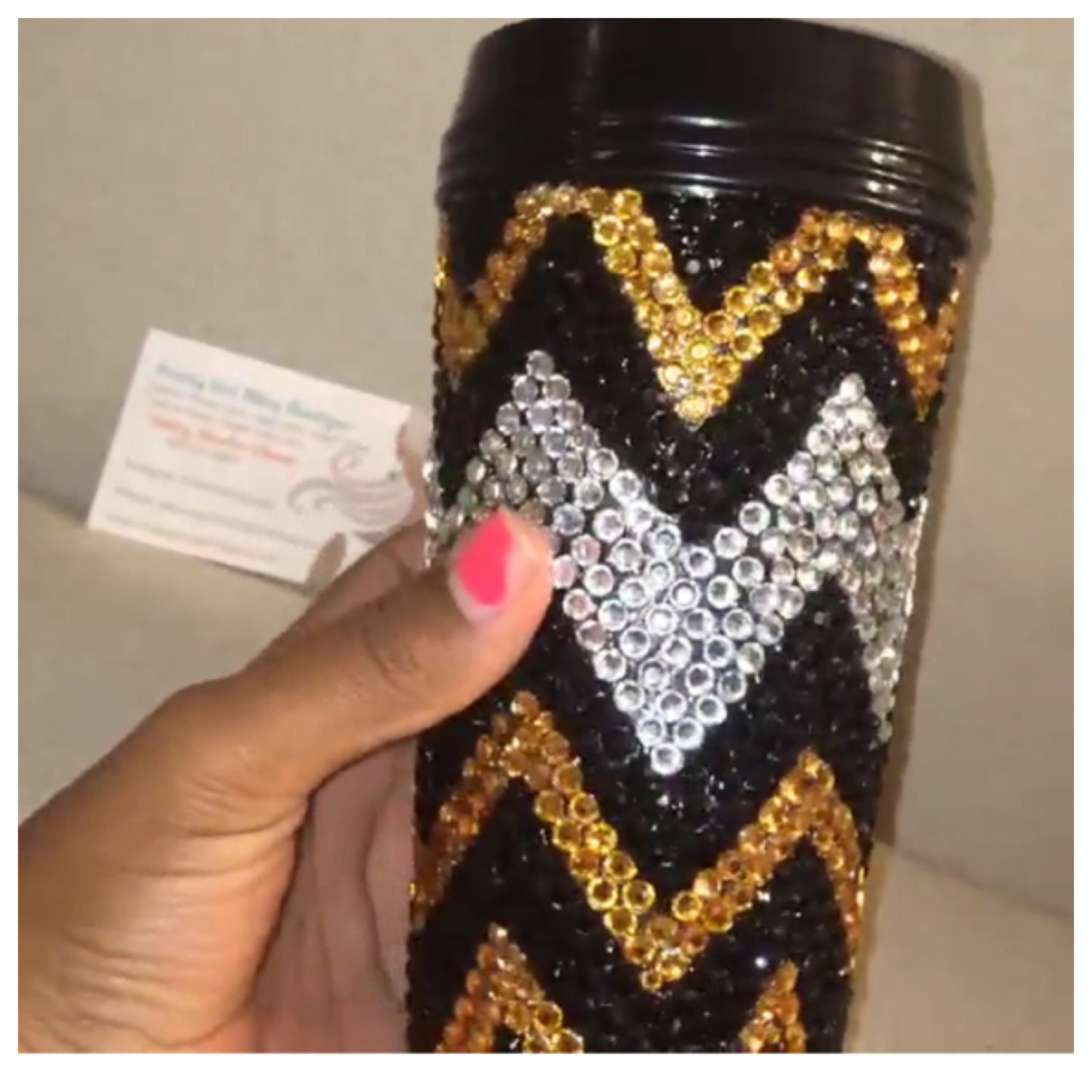 Bling Coffee Cup by TheeFashionJunkie on Etsy