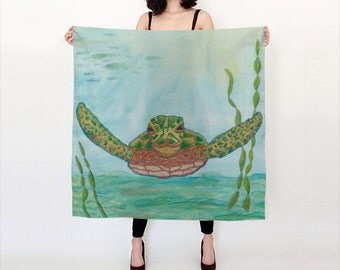 Sea Wool Scarf in Taupe Prism