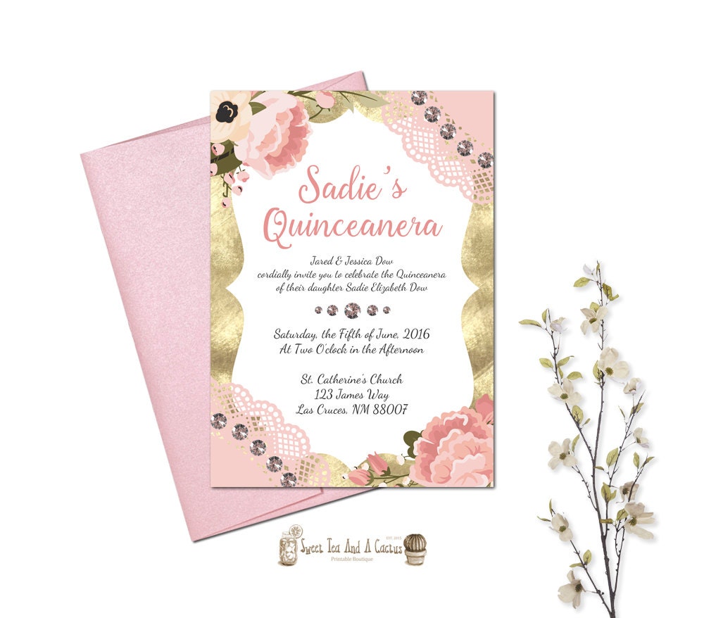 Free Printable Quinceanera Invitations 10