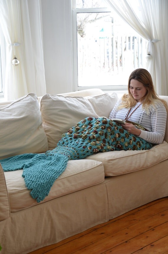 Knitting Instructions Mermaid Tail Mermaid Blanket Knit