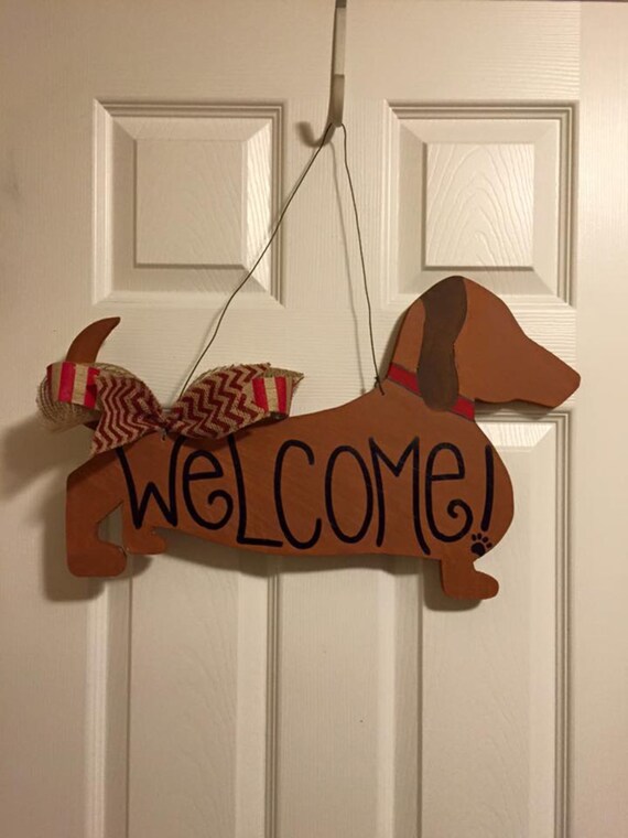 Dachshund Door Hanger Weenie Dog Door