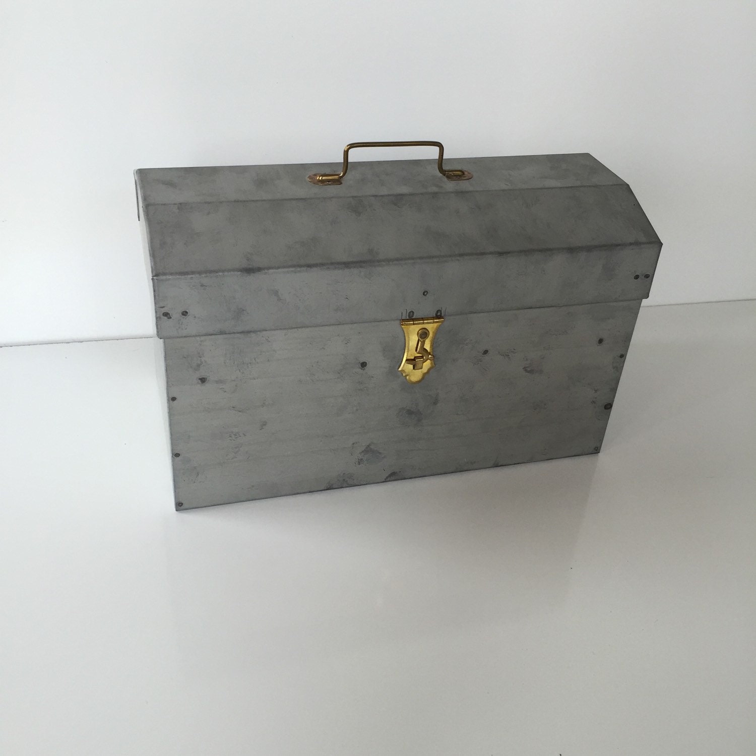Funky Handmade Galvanized Metal Storage Box