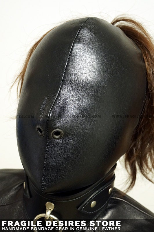 Full Face Bondage Hood In Genuine Italian By FragileDesiresStore