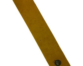 Leather Cuff Natural 1-1/2" Wide with 2 Snaps (LE2022)